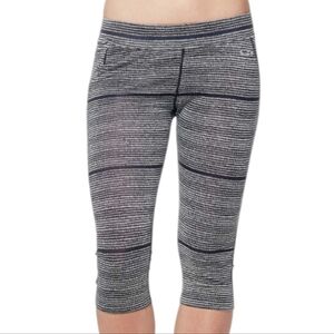 Icebreaker GT Rush 3/4 Impulse Tights Gorpcore Hike Women Small Merino Wool Grey